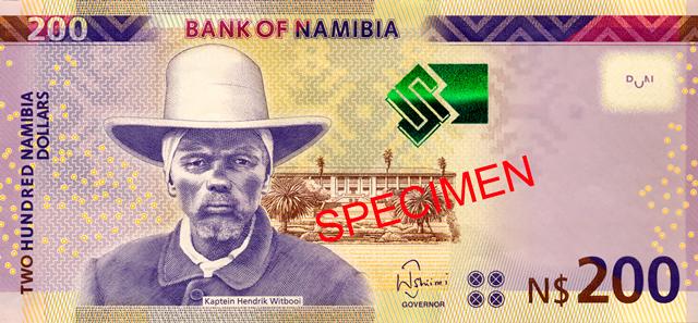 200 Namibia Dollar; © Bank of Namibia/Wikimedia Commons