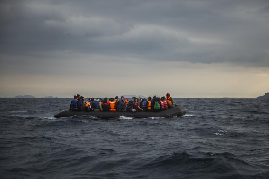 Flüchtlinge im Mittelmeer; © Santi Palacios/AP-NAMPA