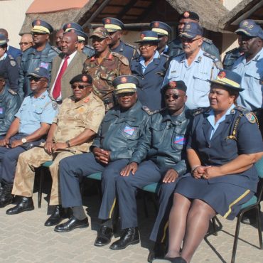Polizisten in Namibia; © NAMPA