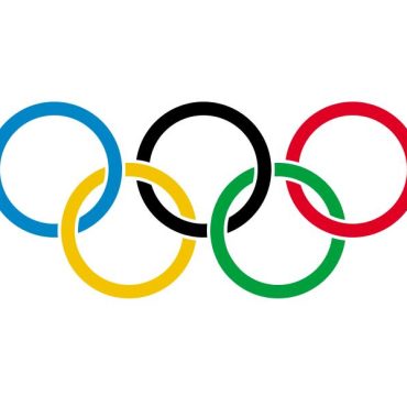 Olympische Flagge; © Pierre de Coubertin/Wikimedia Commons