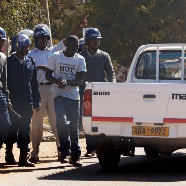 Polizeieinsatz in Harare; © Philimon Bulawayo/AFP-NAMPA