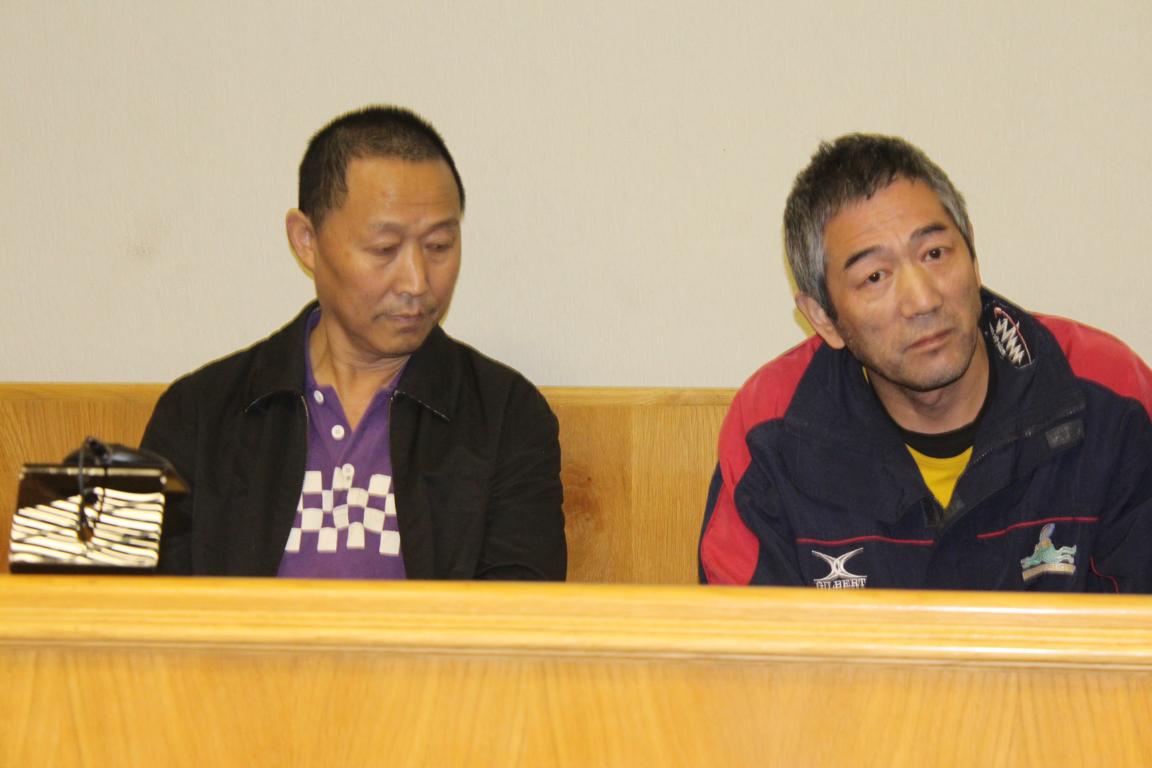 Zwei der chinesischen Angeklagten (Archivaufnahme); © Simon Kopper Endjala/NAMPA