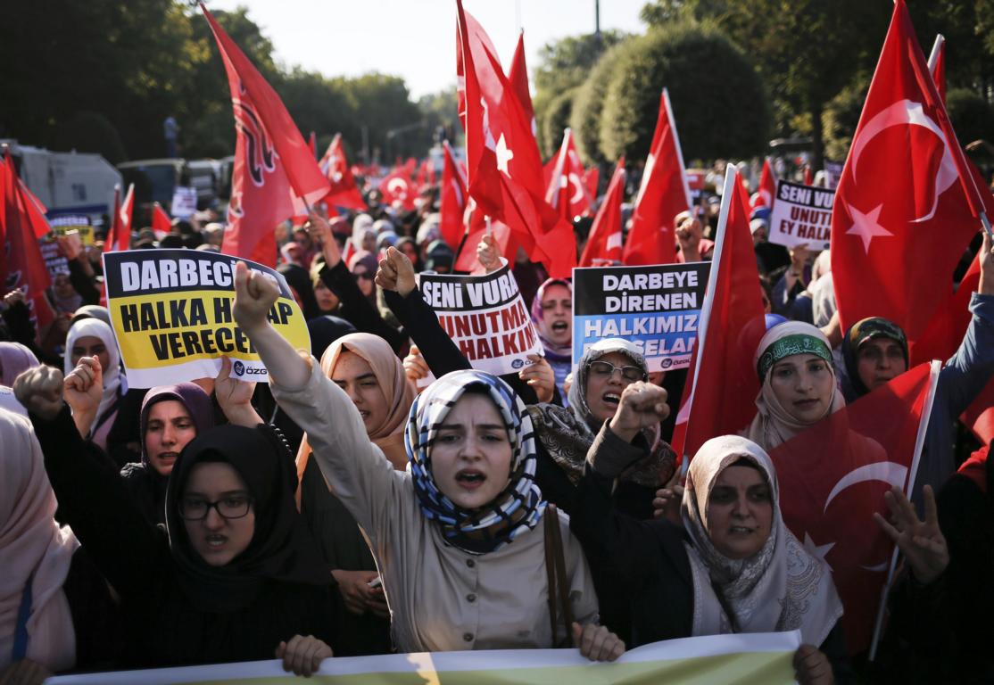 Zehntausende Türken demonstrieren für Präsident Erdogan; © Alkis Konstantinidis/Reuters-NAMPA