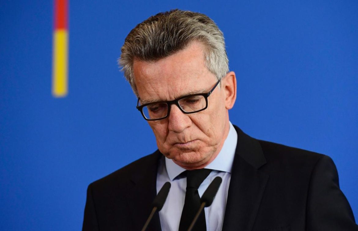 Deutscher Innenminister De Maiziere; © Tobias Schwart/AFP-NAMPA