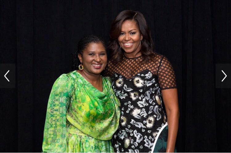 First Lady Monica Geingos (li) & US-First Lady Michelle Obama; © Office of the President, Namibia