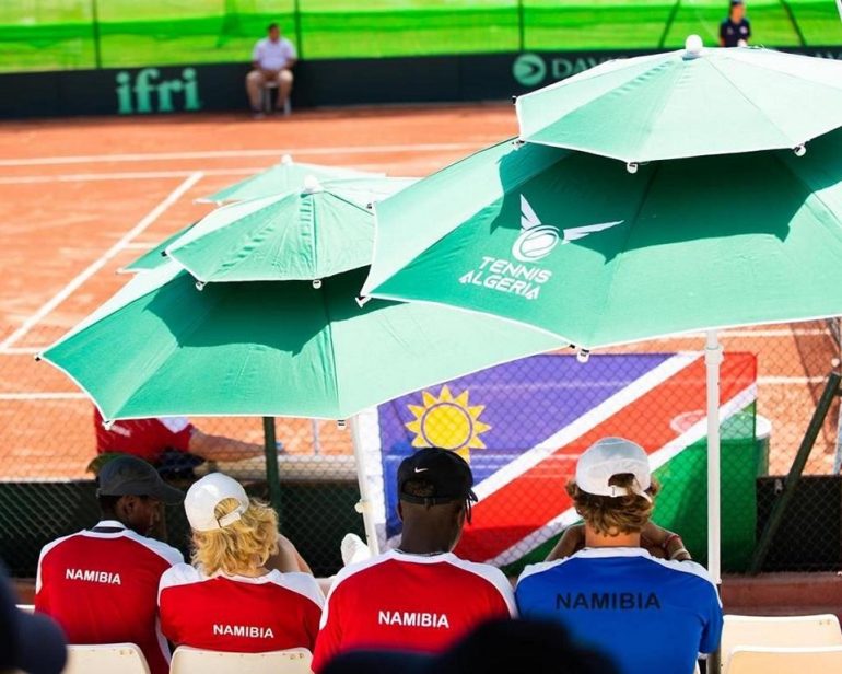 Namibia beim Davis Cup; © Namibia Tennis Association/Facebook