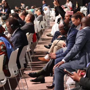 Die namibische Delegation bei der UN-Klimakonferenz in Dubai; © Office of the Namibian President