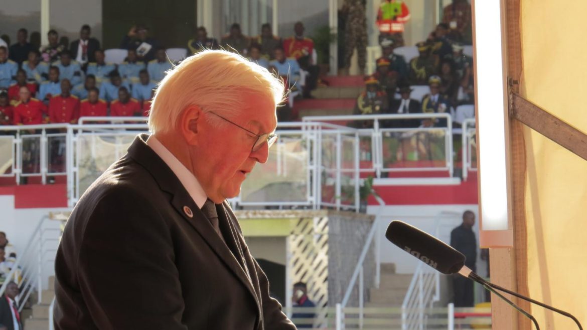 Der deutsche Bundespräsident Frank-Walter Steinmeier würdigte den verstorbenen namibischen Präsidenten Hage Geingob; © Hitradio Namibia