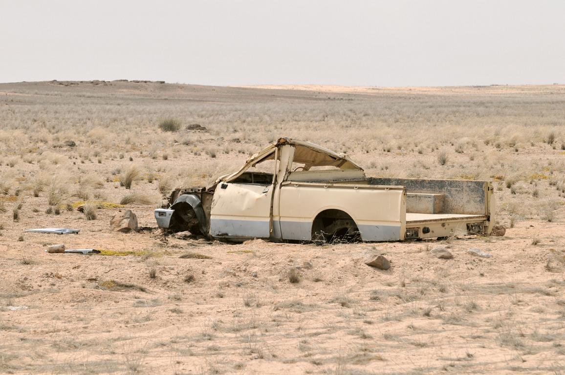 Unfallwagen am Rande der Namib (Archivaufnahme); © brytta/iStock