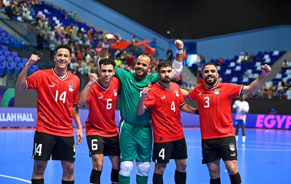 Turnierfavorit Ägypten gewann klar gegen die namibische Auswahl "Brave Fives"; © CAF/Facebook