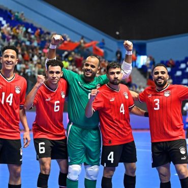 Turnierfavorit Ägypten gewann klar gegen die namibische Auswahl "Brave Fives"; © CAF/Facebook
