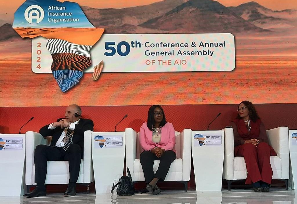 Premierministerin Saara Kuugongelwa-Amadhila (mittig) beim 50. AIO-Treffen in Windhoek; © OPM